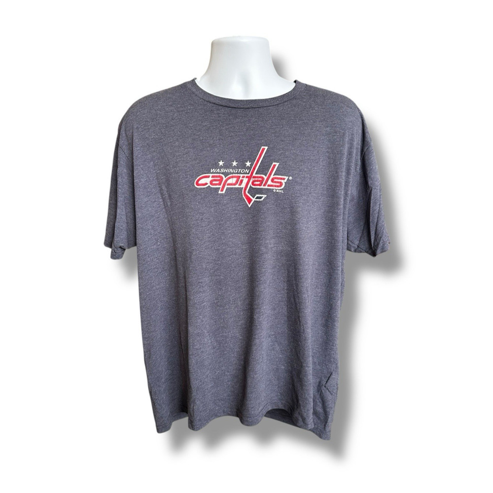 Washington Capitals NHL Genuine Merchandise Front & Back Graphic SS Gray XL